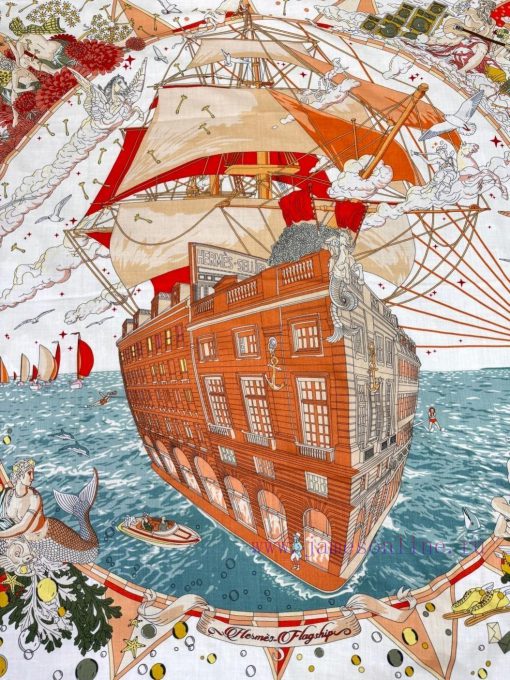 In 2025, synchronized Hermes double-sided and same color Hermes flagship 140 top-level silk glo24xm4 - Image 8