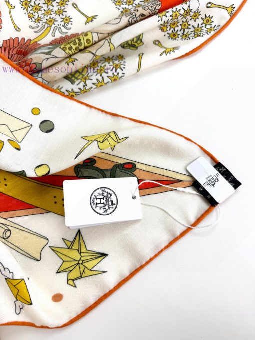 In 2025, synchronized Hermes double-sided and same color Hermes flagship 140 top-level silk glo24xm4 - Image 10