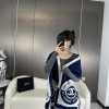 High quality Chanel badge scarf with double-sided dual color jacquard wool and silk fabric, gkzk5y32