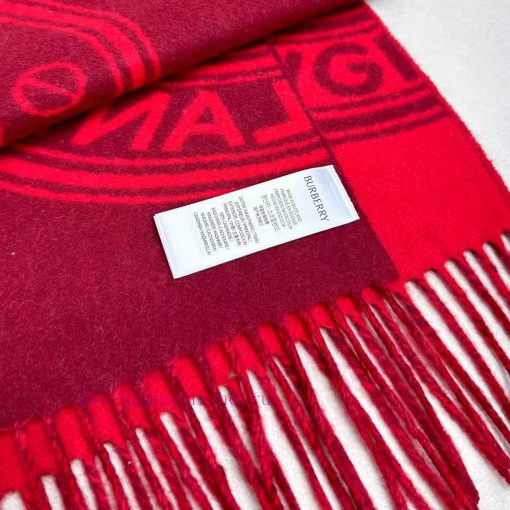 New products for autumn and winter 2024: Burberry's double-sided two tone wool scarf with a por29v07 - Image 9