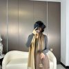 Chanel 2023 gradient color Paris Fashion Show business men's and women's universal double-sia2s4zjfa