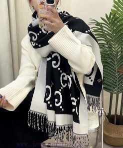 New autumn and winter scarf, made of core spun yarn texture, soft and warm, double-sided twod6btifal