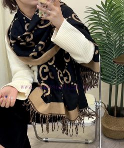 New autumn and winter scarf, made of core spun yarn texture, soft and warm, double-sided two604nqrot