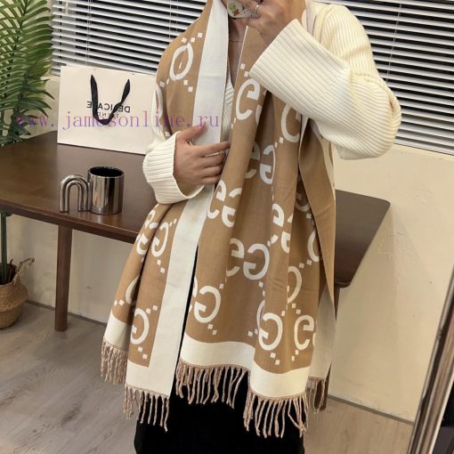 New autumn and winter scarf, made of core spun yarn texture, soft and warm, double-sided twod6btifal - Image 10