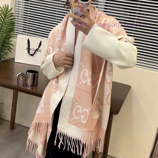 New autumn and winter scarf, made of core spun yarn texture, soft and warm, double-sided two010i4iby - Image 9