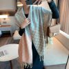 New autumn and winter scarf, made of core spun yarn texture, soft and warm, double-sided twol3qvhymr