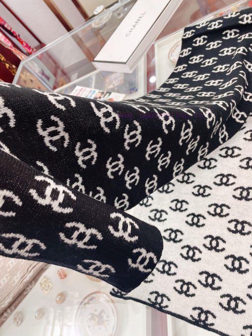 Chanel Autumn/Winter New Cashmere Knitted Scarf Double sided Double C Jacquard ️ Here's a havwiwgb2k - Image 5