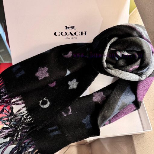 Coach small flower scarfWow, COACH Little Flower Shawl Scarf Autumn/Winter New Wool Shawl Sc1hasxfg6 - Image 10