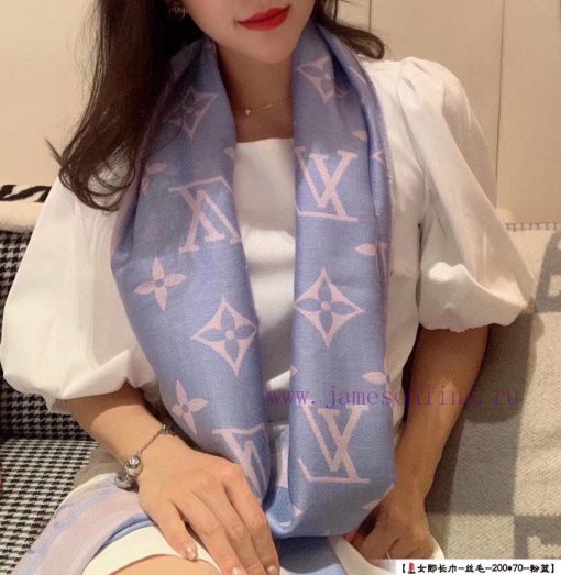 LV Jacquard Scarf Sincerely Praised ‼ The original 11 custom Miss LV long scarf is made of ahmvvesgm - Image 3