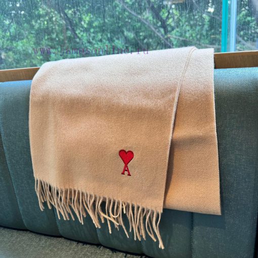 Minimalist scarf, Ami's new collection is now availableA high-end cashmere wool blend scarf te0lc8hh - Image 4
