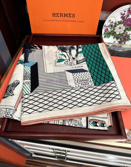 Herm è s 2024 Autumn/Winter New Collection [Love] Zoo's New Season Silk Scarf Purchase List.99e2txrx - Image 4