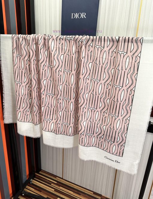 Dior's new cashmere scarf long shawl [Love] Pure luxury and fashion sense [Rose] Too tastefultq1hwsz - Image 9
