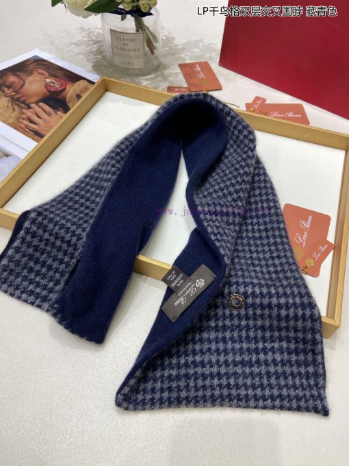 New Loro Piana Cattle LP Thousand Bird Grid Double layered Cross shaped Multi functional Scak0k5kvir - Image 10