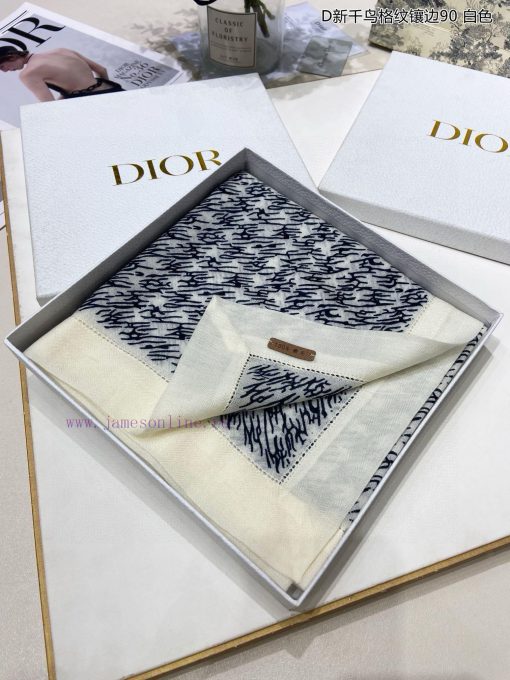 Synchronized with the latest trend of Do, the D New Thousand Bird Grid Border 90 Cashmere Sqi8vnx3r5 - Image 5