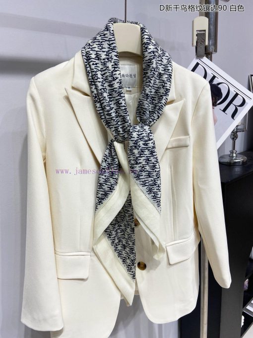 Synchronized with the latest trend of Do, the D New Thousand Bird Grid Border 90 Cashmere Sqi8vnx3r5 - Image 6