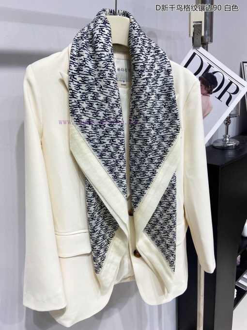 Synchronized with the latest trend of Do, the D New Thousand Bird Grid Border 90 Cashmere Sqi8vnx3r5 - Image 8
