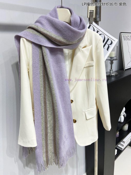 LP premium original single LP contrasting striped knitted long scarf ️ High end product ️ He28mhmv78 - Image 8