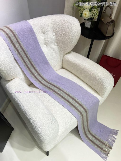 LP premium original single LP contrasting striped knitted long scarf ️ High end product ️ He28mhmv78 - Image 11