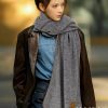 Fragrant New Double C Rounded Edge Shawl Cashmere Long Scarf Beautiful [Tears] Royal Palace ith7d5w5