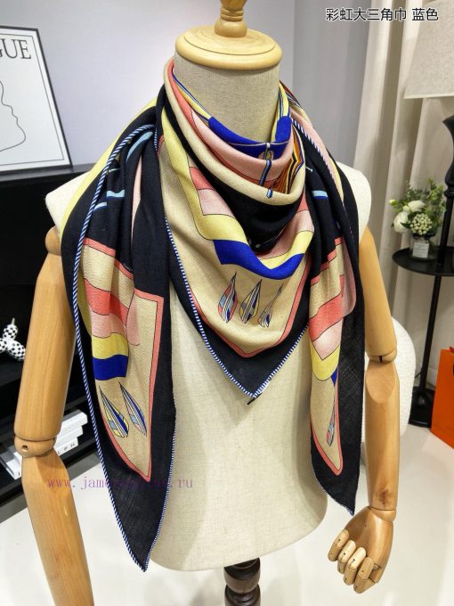 The new top of the line H Home Rainbow Triangle Scarf is a multifunctional triangular scarf 1p2osfaj - Image 8