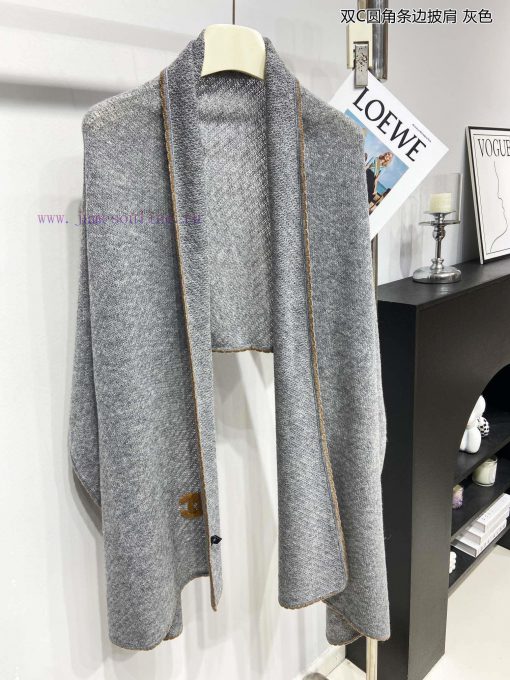 Fragrant New Double C Rounded Edge Shawl Cashmere Long Scarf Beautiful [Tears] Royal Palace ith7d5w5 - Image 9