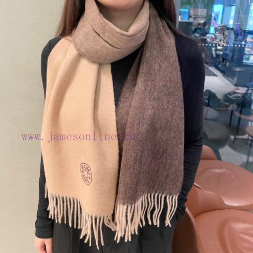 Hermes 2024 Gradient Color Universal Double sided Cashmere Scarf selects premium ultra-fine mol0uen6
