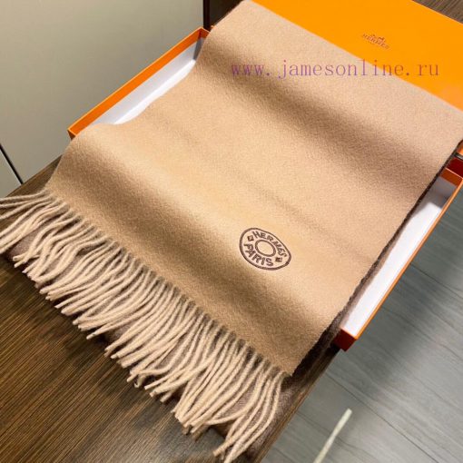 Hermes 2024 Gradient Color Universal Double sided Cashmere Scarf selects premium ultra-fine mol0uen6 - Image 4