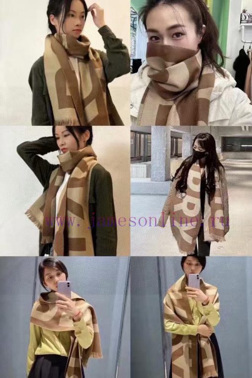 Burberry [Gift] Latest Double sided Large Letter Scarf [Moon] Super Recommended Large Lettergcg5kt33
