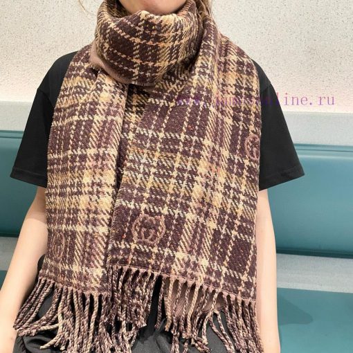 The latest double-sided dual-use scarf at the purchasing level, with the GG logo as Gucci's fl0waw2p - Image 2