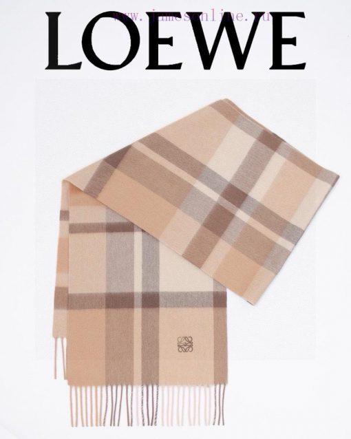 100% cashmere Luoyiwei small logo two-color embroidered cashmere scarf 🧣, This scarf is a unocjmgjga - Image 2