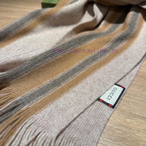 Gucci, high-end wool knitted scarves can be formal or casual, with a very classical design f3u6dju6e - Image 4