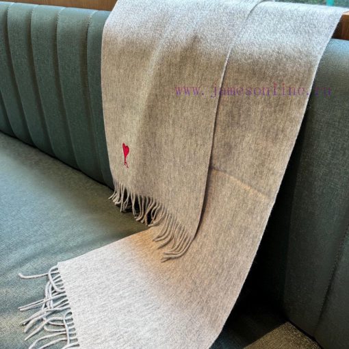 Minimalist scarf, Ami's new collection is now availableA high-end cashmere wool blend scarf jnt0q017 - Image 9