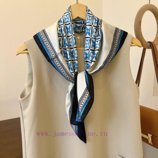 New silk versatile small square scarf, with an elegant and youthful temperament, can be usedqhf4c7xs - Image 8