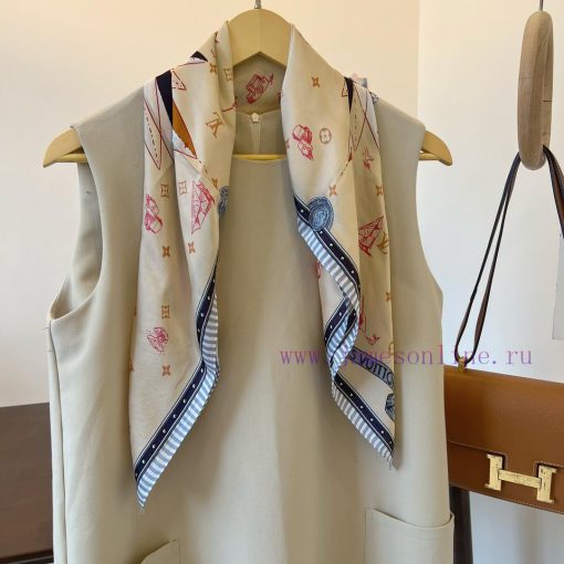 New silk versatile small square scarf, with an elegant and youthful temperament, can be useddiahbo5q - Image 6