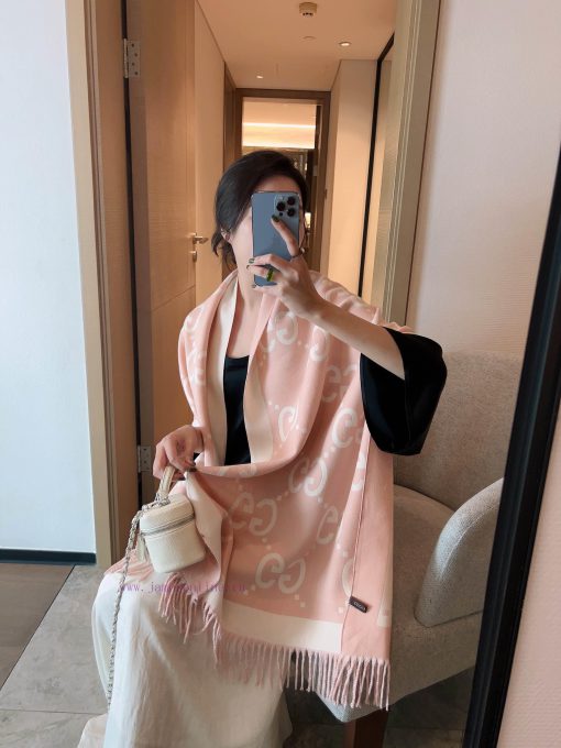 Customized purchasing grade latest double-sided dual-use scarf, GG logo, as Gucci's represen3w8y4b42