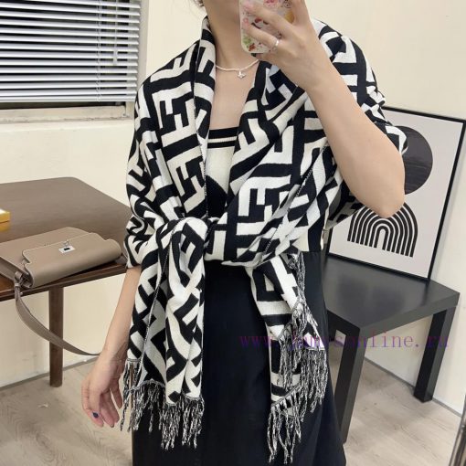 New autumn and winter scarf, made of core spun yarn texture, soft and warm, double-sided two8bmzliww - Image 3