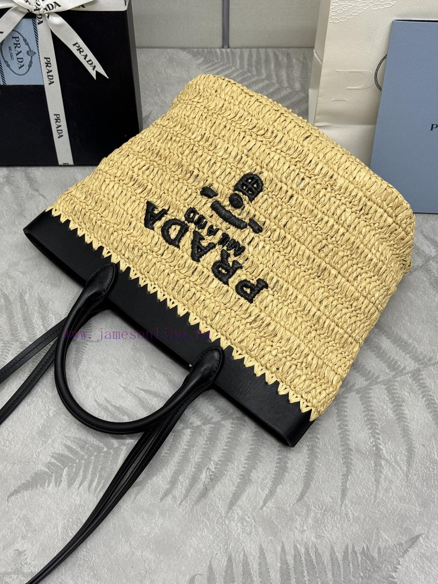 The new grass woven tote bag is 1bg500 medium size, woven fabric tote bag, and the material z7ides5g - Image 6