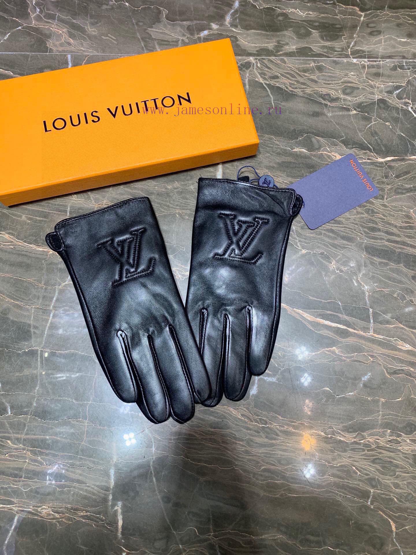 Embroidered touch screen women's gloves LV official website synchronized with women's new hi015g8jve