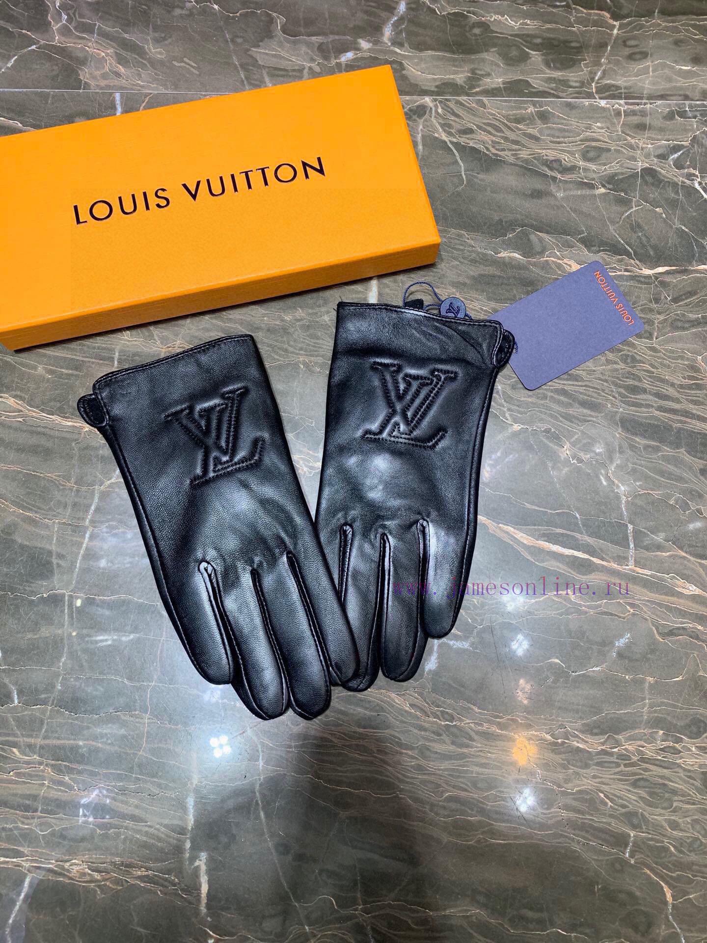 Embroidered touch screen women's gloves LV official website synchronized with women's new hi015g8jve - Image 2
