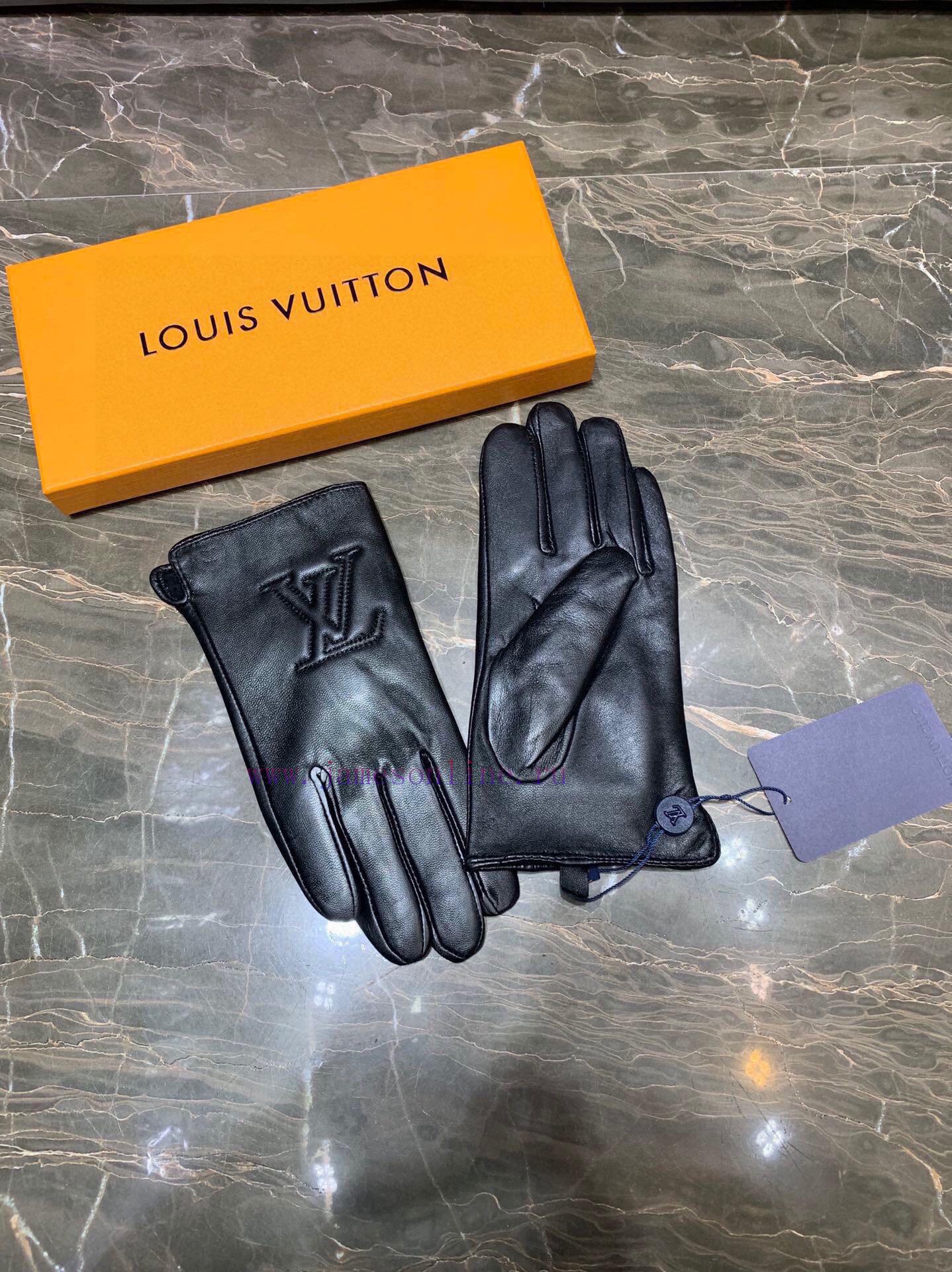 Embroidered touch screen women's gloves LV official website synchronized with women's new hi015g8jve - Image 3