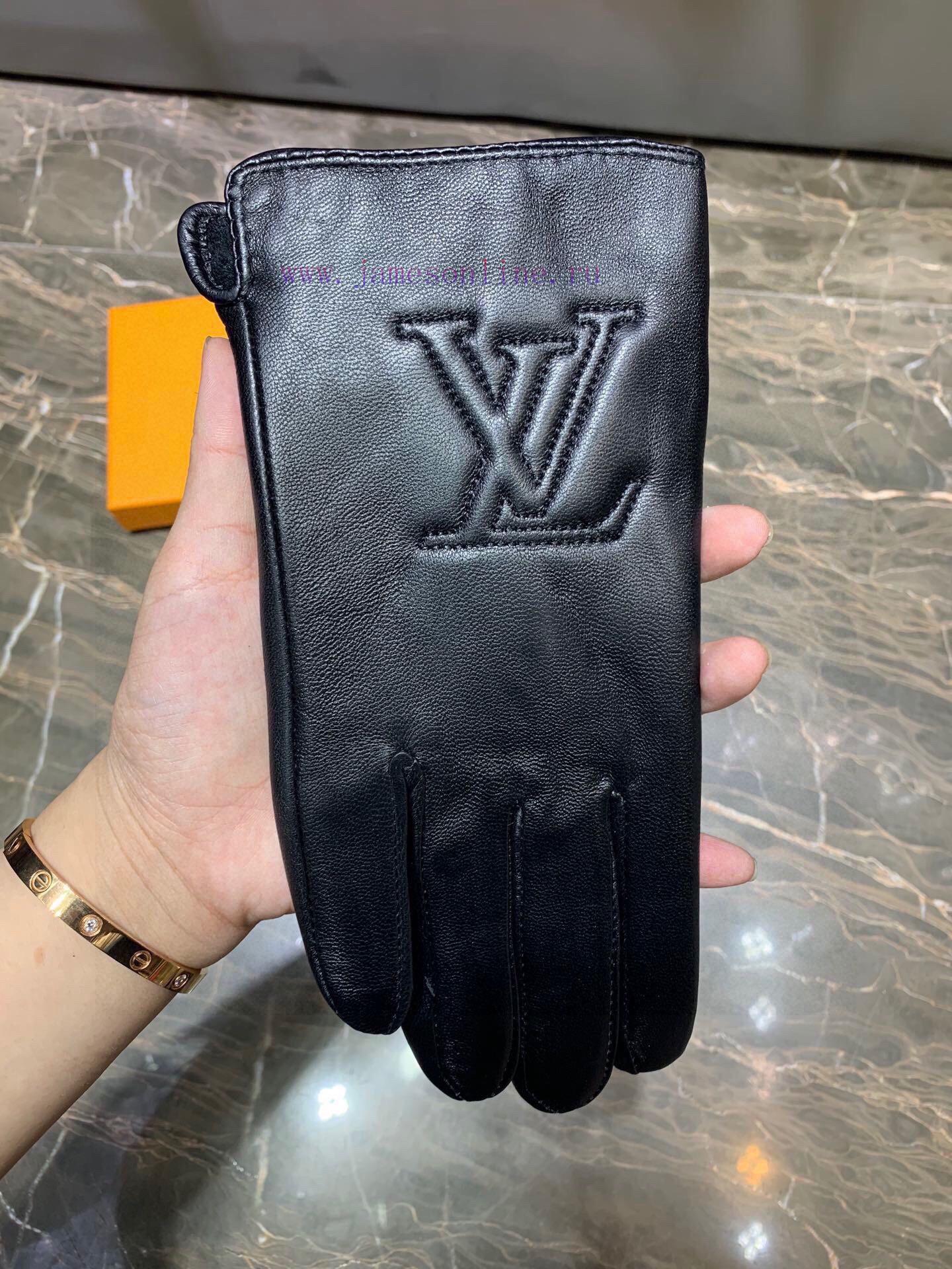 Embroidered touch screen women's gloves LV official website synchronized with women's new hi015g8jve - Image 4