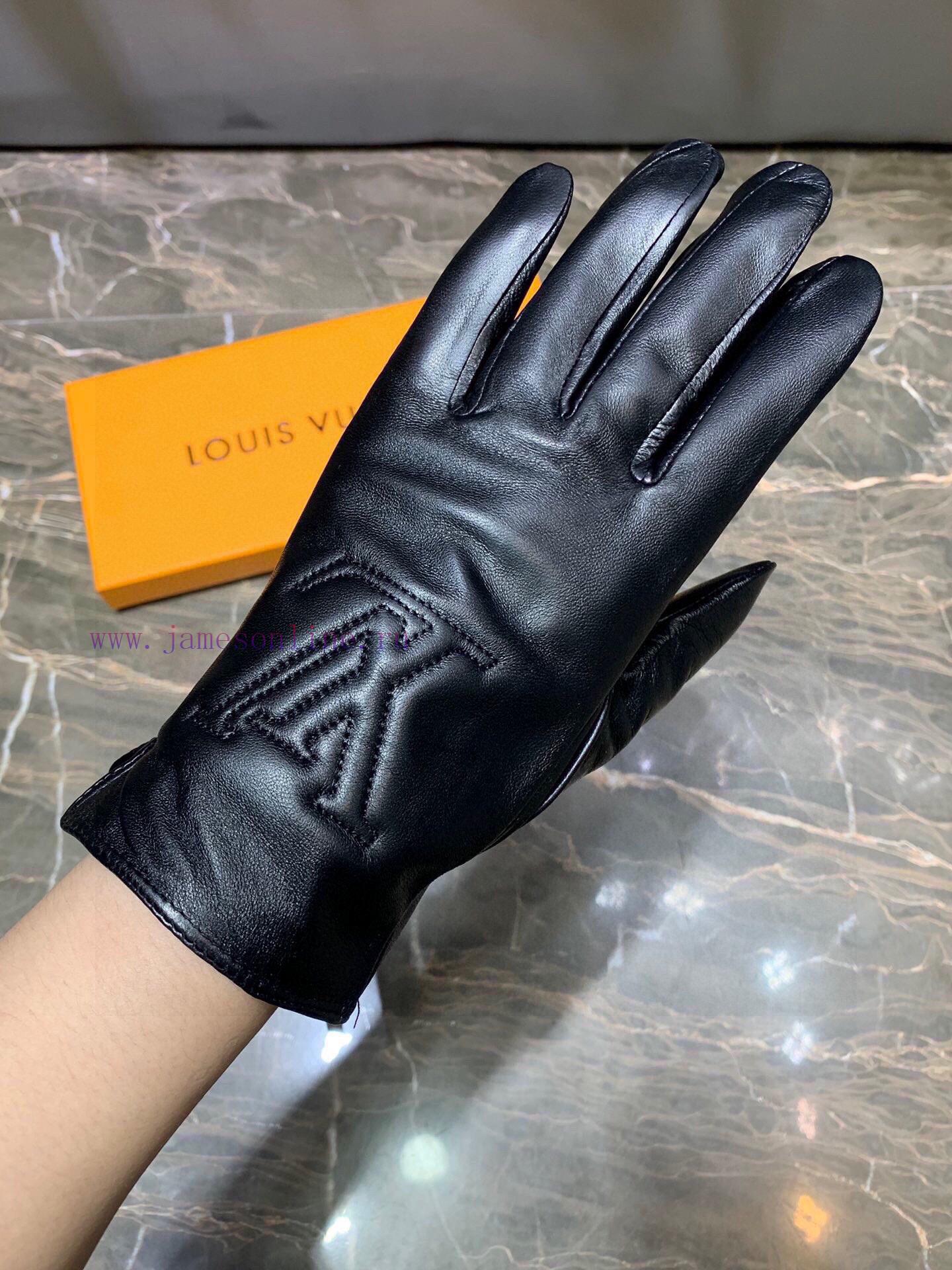 Embroidered touch screen women's gloves LV official website synchronized with women's new hi015g8jve - Image 5