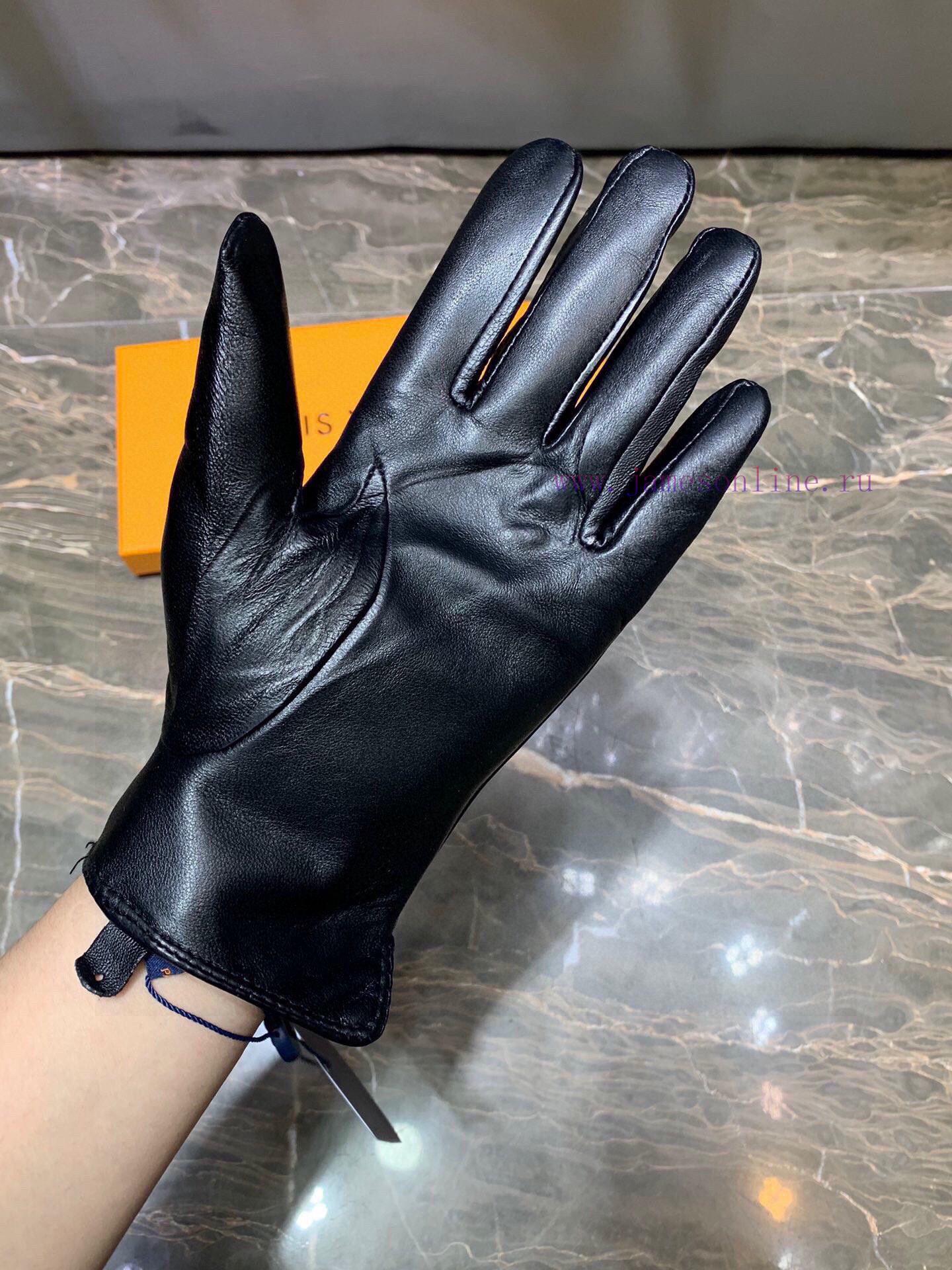 Embroidered touch screen women's gloves LV official website synchronized with women's new hi015g8jve - Image 6