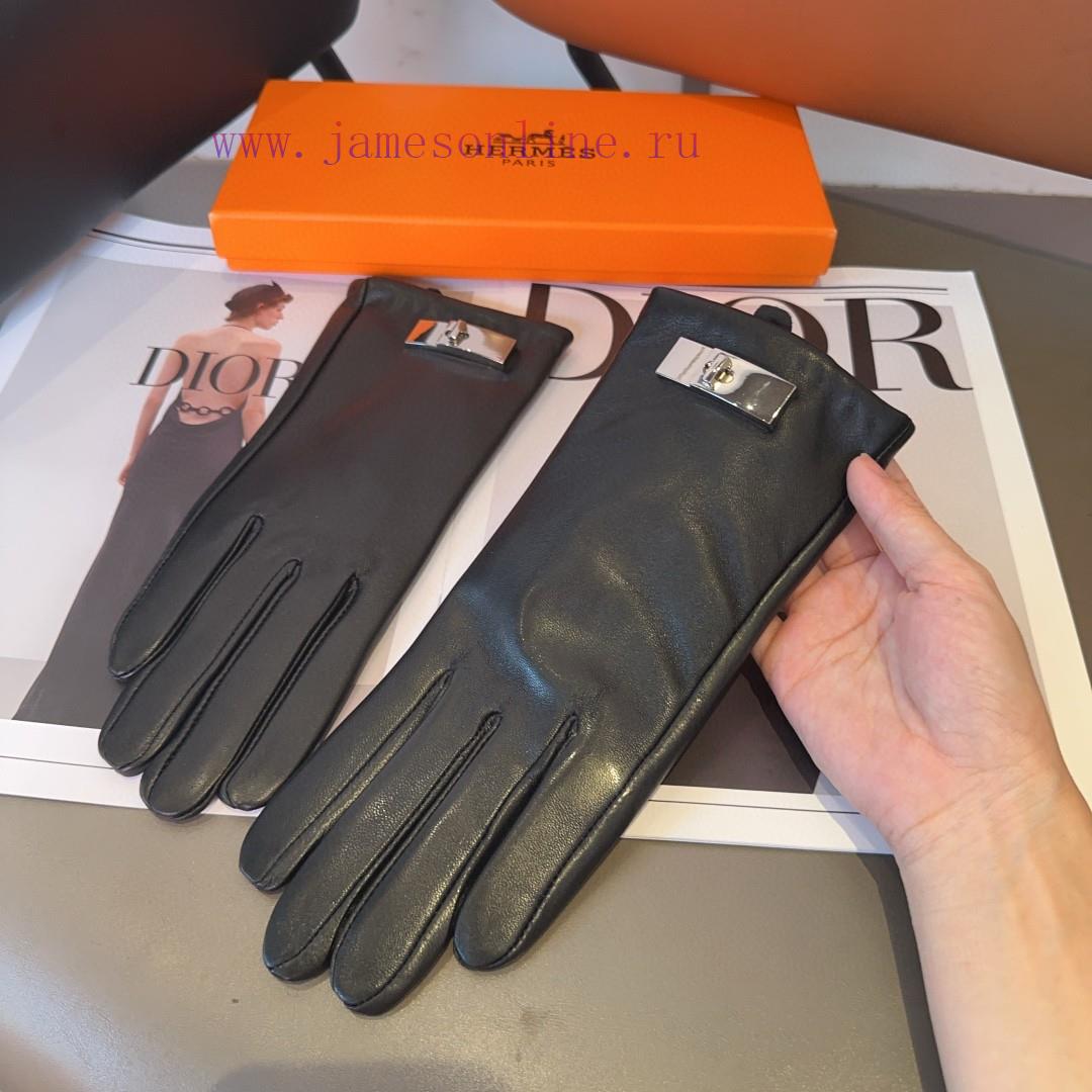 Hermes sheepskin gloves, fashionable gloves, warm interior for autumn and winter, classic anq55zkvzw - Image 7