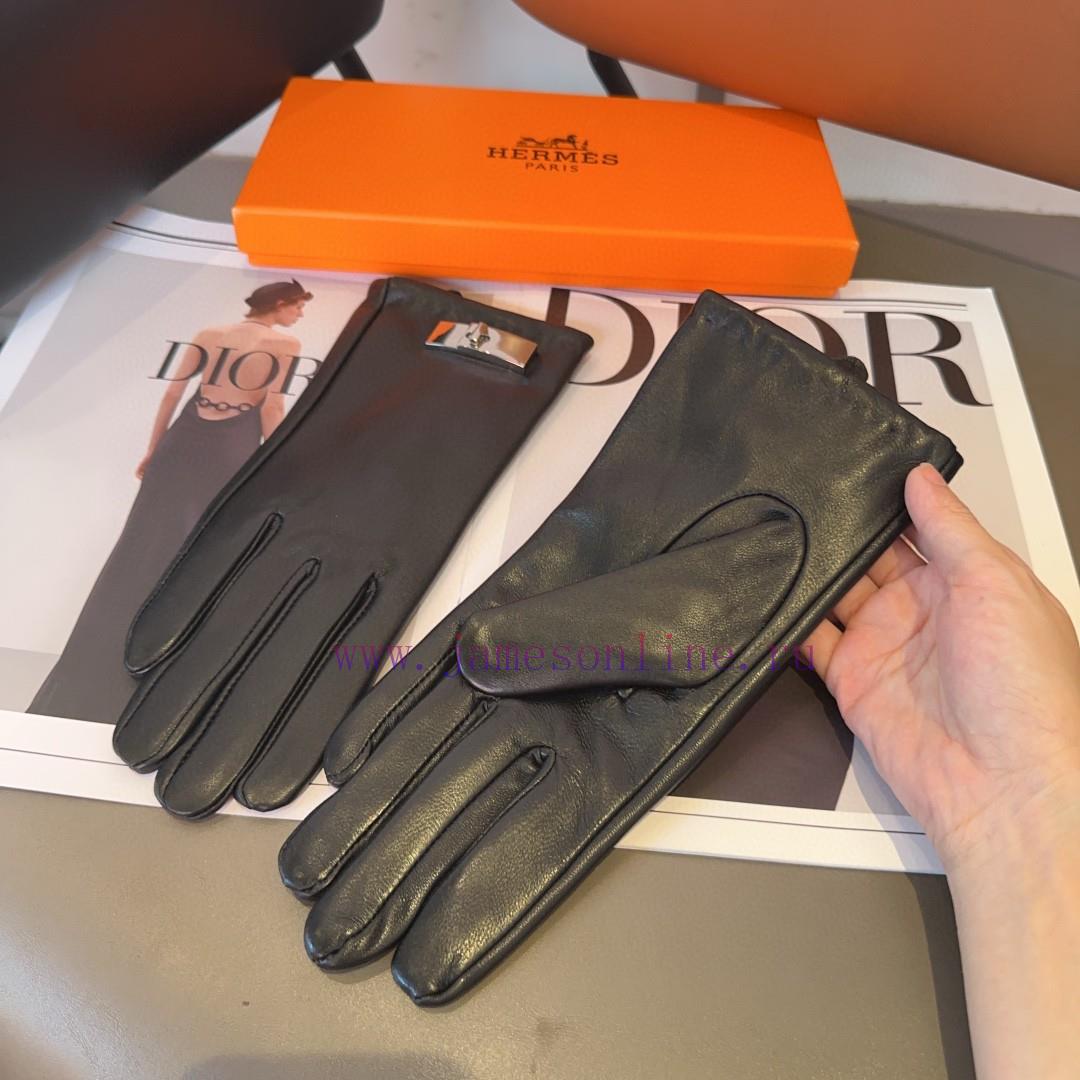 Hermes sheepskin gloves, fashionable gloves, warm interior for autumn and winter, classic anq55zkvzw - Image 8