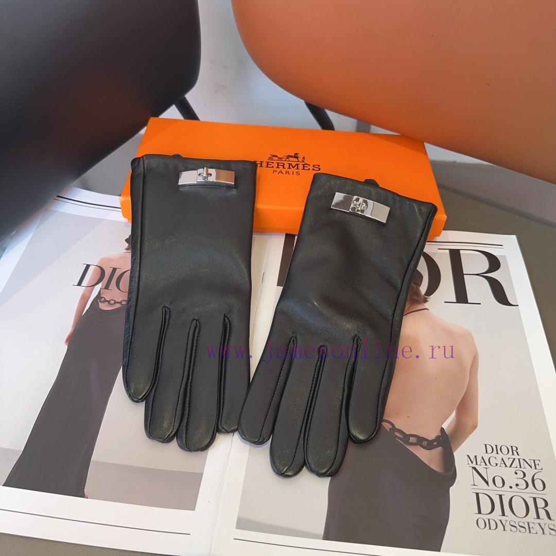 Hermes sheepskin gloves, fashionable gloves, warm interior for autumn and winter, classic anq55zkvzw - Image 10