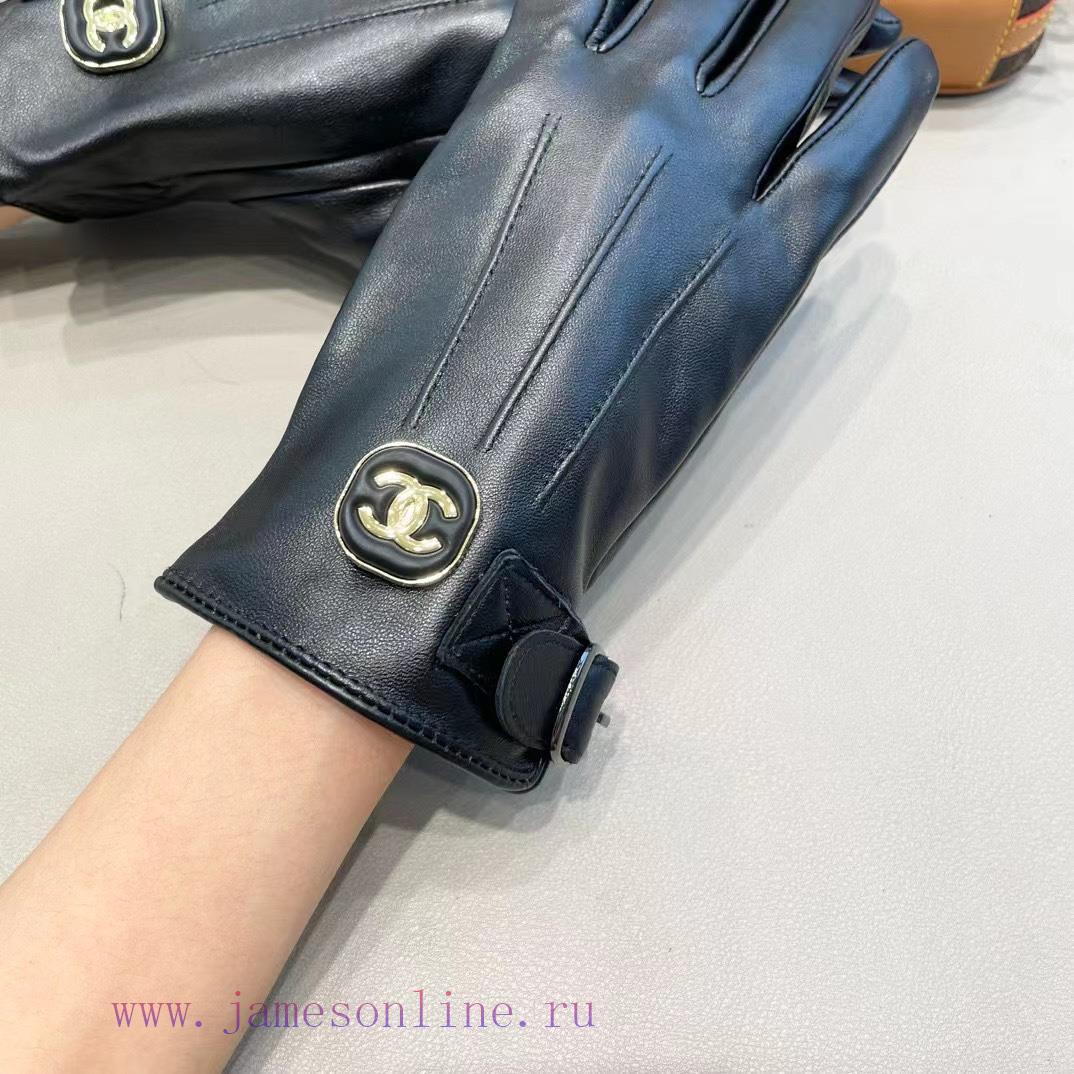 Chanel Women's Sheepskin Gloves, Fashionable Gloves, Warm in Autumn and Winter with Velvet Ihabgw9p2 - Image 8