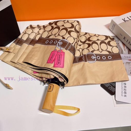 COACH fully automatic folding umbrella with new coating technology, dark umbrella fabric, be7zhahdt8 - Image 9