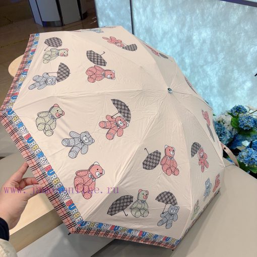 Burberry crystal handle, five fold manual folding umbrella, selected from Taiwan imported UVn022znpf - Image 10