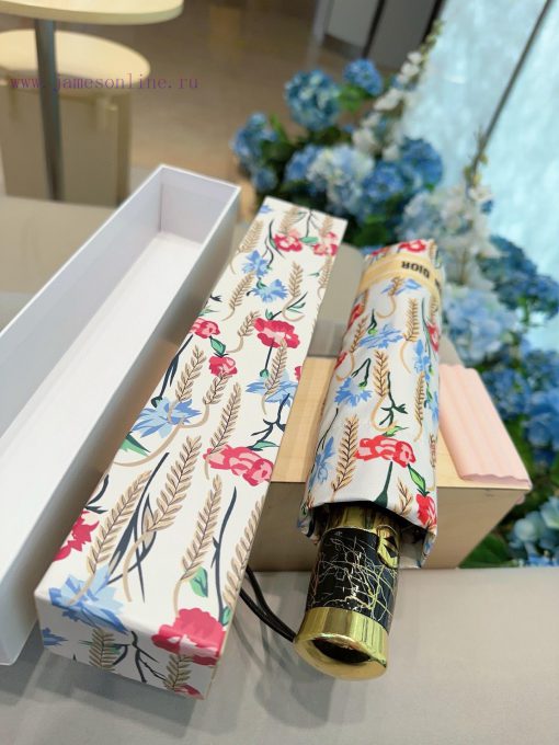 DIOR 2024 new three fold automatic folding umbrella, fashionable OEM quality, exquisite detawya83j5g